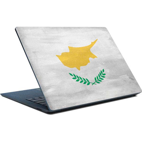 Cyprus Flag Distressed Surface Laptop Skin